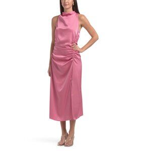 Norma Kamali Parker Dresses Saks Parker Dresses Nwt Parker Floral Tiered  Ruffle Floral V-Neck Midi Slip Dress In Mellow Meadow Color: Pink Size: M  Willow_And_Soul's Closet